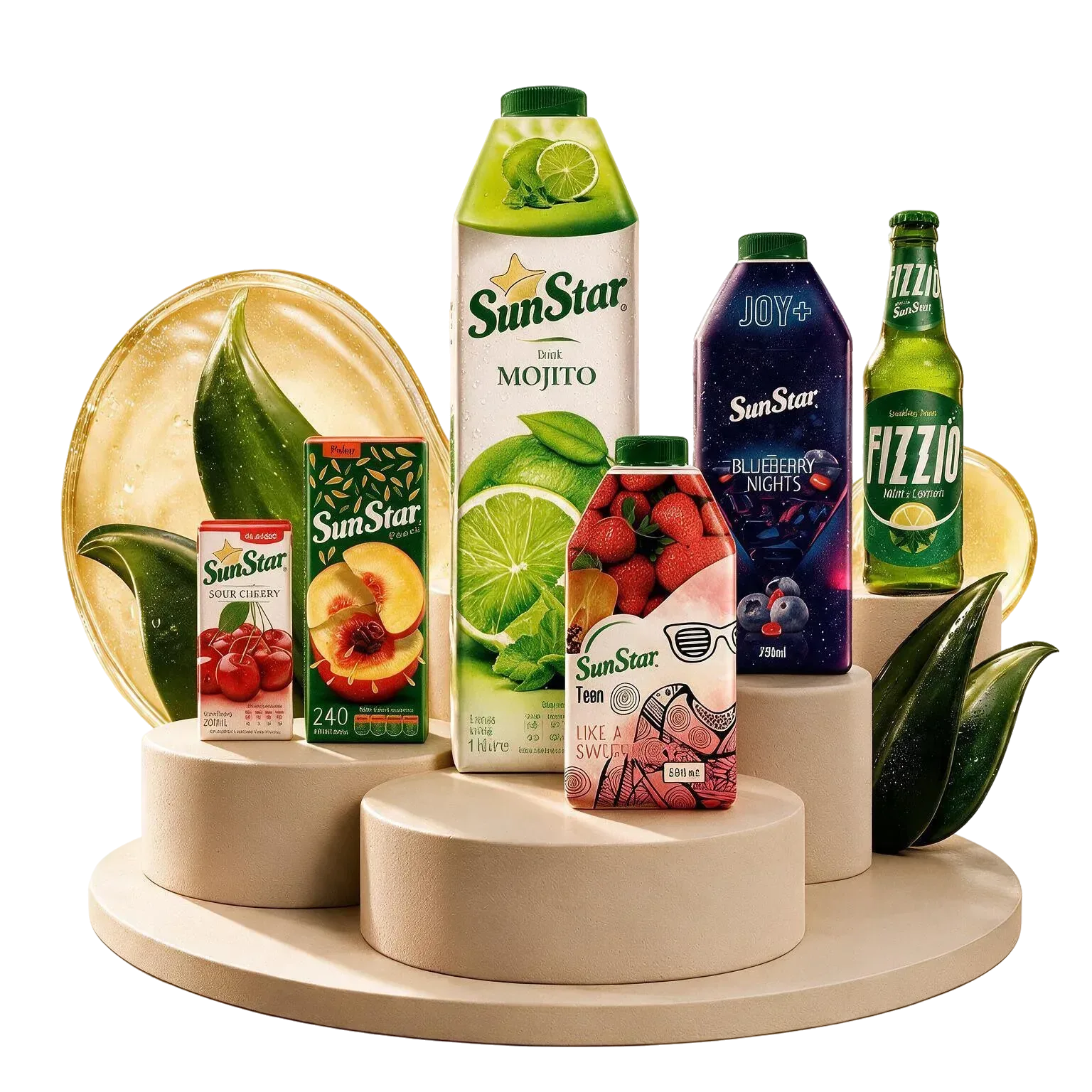 SunStar juice being poured